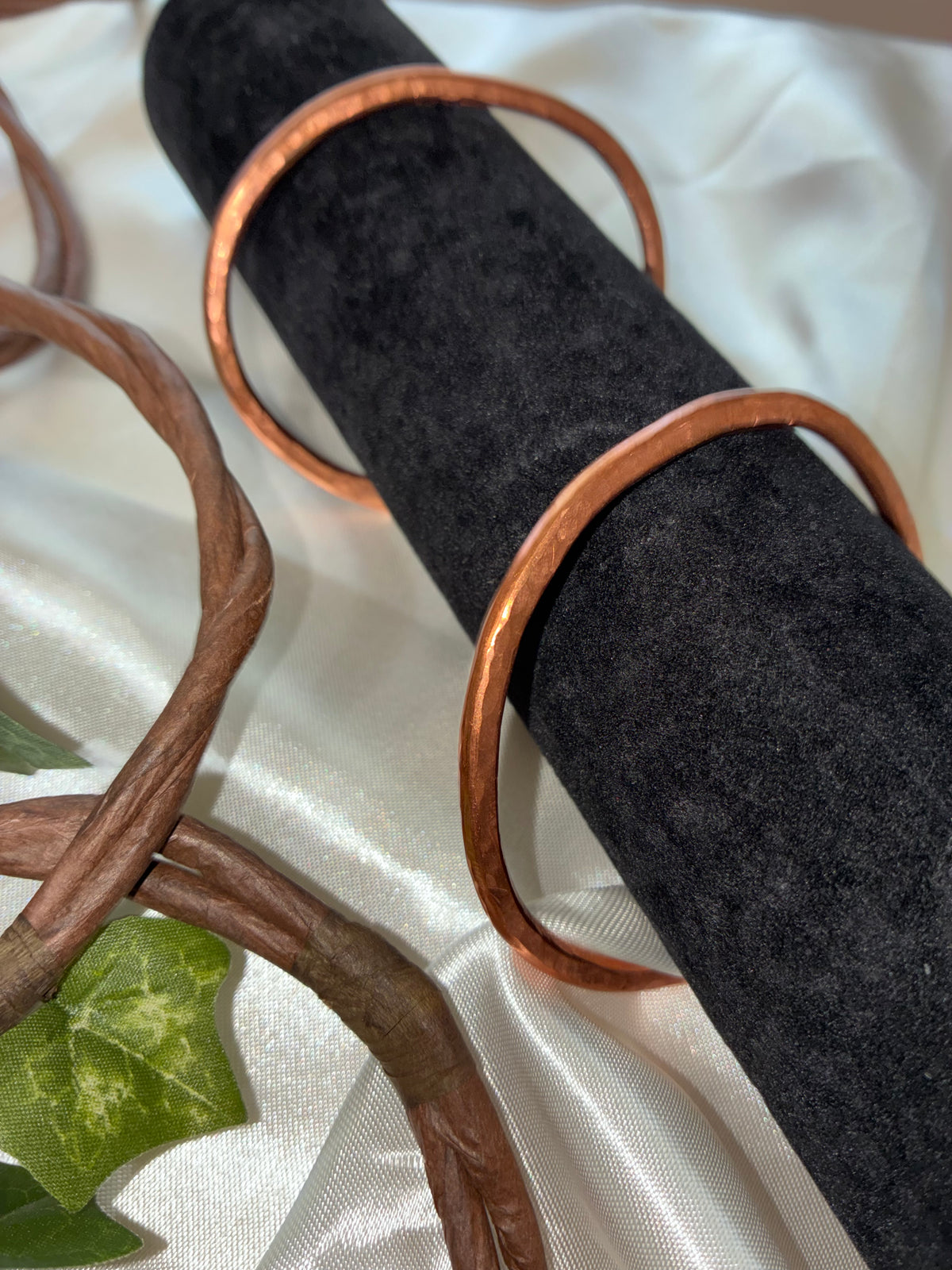 Textured Copper Bangle