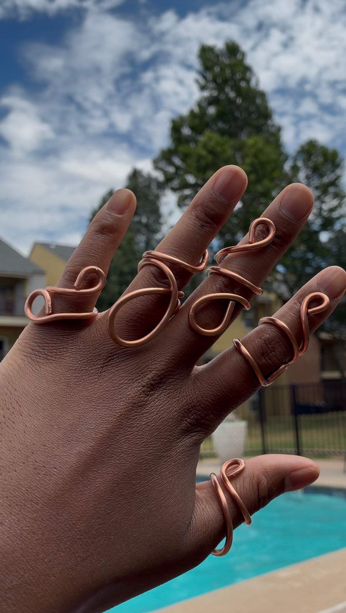 Adjustable Copper Rings
