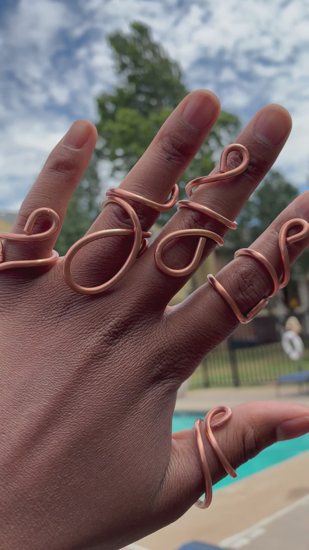 Adjustable Copper Rings